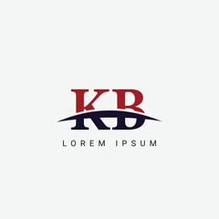 Initial K B, KB Letter Logo design vector template, Graphic Symbol for Corporate Business Identity