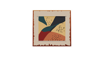 illustrazione con disegno astratto su sfondo bianco