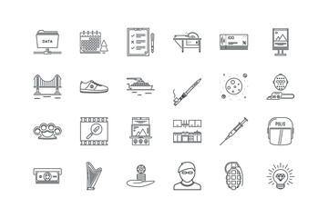 Atm,Brass,Bridge,Calendar,Check,Circular,City,Coupon,Data,diamond,Grenade,Hairstyle,Hand,Harp,Heart,Helmet,Injection,Kitchen,landing,Magnifier,Mask,Moon,Pipe,Ship,Sneakers, shoes, style,icons set