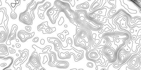 Topographic map background geographic line map with elevation assignments. Modern design with White background with topographic wavy pattern design.paper texture Imitation of a geographical map shades