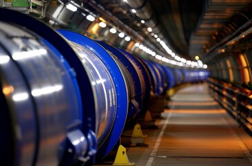 Hadron Collider tunnel view