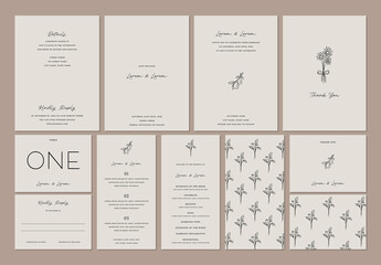 Elegant Minimalist Wedding Collection