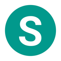 Alphabet letter s Logo design icon 