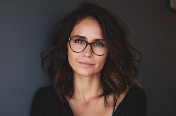 Business lady with glasses