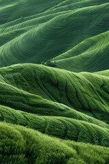 Fototapeta premium Beautiful green hills texture pattern