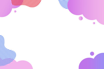 グラデーションのポップな背景