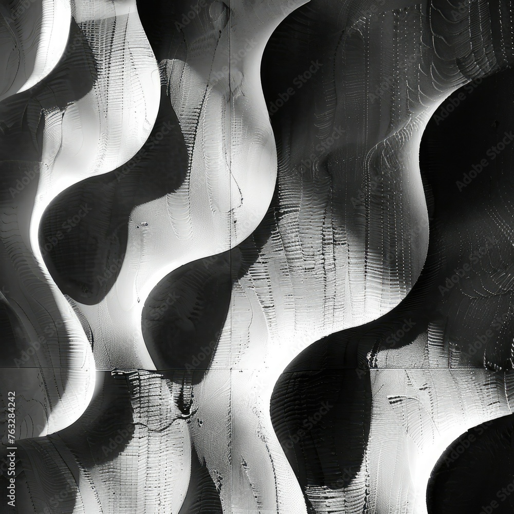 Aufkleber a pattern of shadows and light on a textured wall, creating a dynamic interplay of forms,