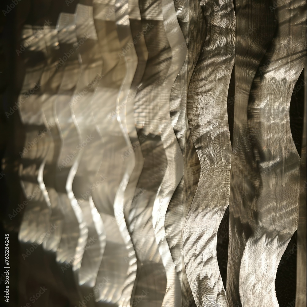 Aufkleber a pattern of shadows and light on a textured wall, creating a dynamic interplay of forms,