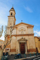 Lovely town center in Menton, south of France