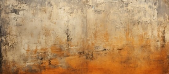 A close up of weathered brown hardwood flooring with a rusty wall in the background, showcasing a unique natural landscape pattern
