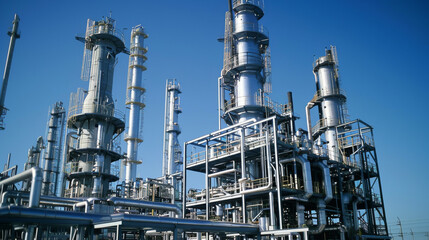 Fototapeta premium Inside the Petroleum Industry: Plant Overview 