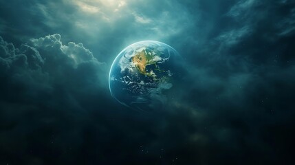 Obraz na płótnie Canvas Planet Earth climate change disaster concept