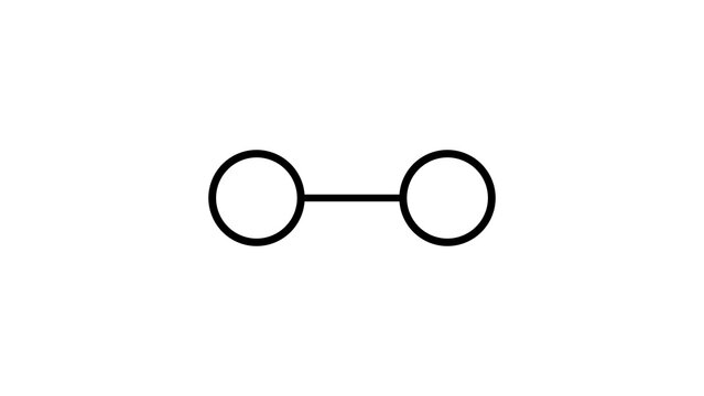 hydrogen molecule, structural chemical formula, ball-and-stick model, isolated image dihydrogen