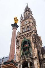 Virgin Mary's Column at Marienplatz in Munich, Germany