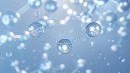 tin(ii) chloride molecular structure 3d, flat model, stannous chloride, structural chemical formula view from a microscope