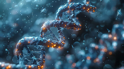 Microbial DNA - obrazy, fototapety, plakaty