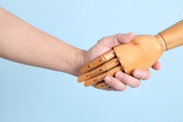 Hand of mannequin