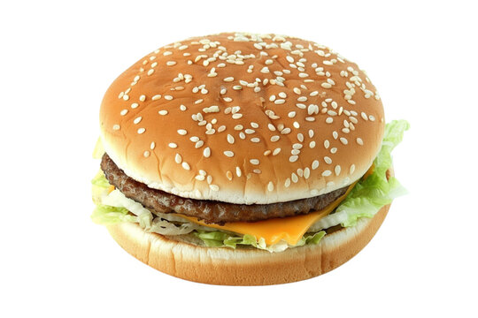 Classic burger cut out picture
