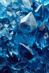 Blue crystal texture for background