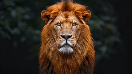 Obraz premium High Contrast Portrait of Lion