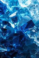 Blue crystal texture for background