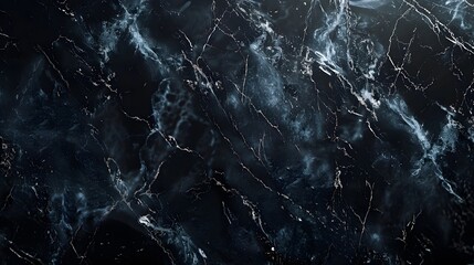 Deluxe and sophisticated black marble stone texture with golden veins, high gloss finish for wallpaper background