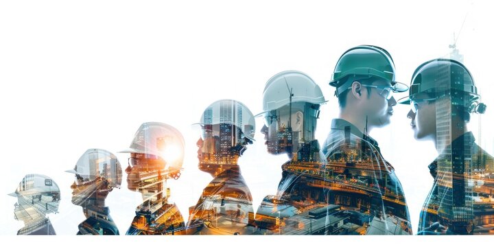 modern engineers at work, office, architects