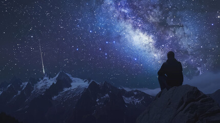 Sit and watch shooting stars on the mountain