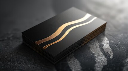 Corporate business card design with a sleek
