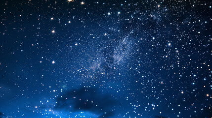 Fototapeta premium The stars fill the sky at night