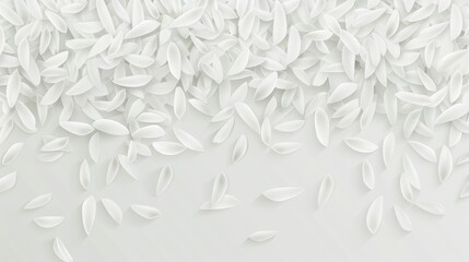 On a gray background, a seamless modern geometric pattern showing rice grains. - obrazy, fototapety, plakaty