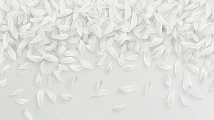Papier Peint photo Style bohème On a gray background, a seamless modern geometric pattern showing rice grains.