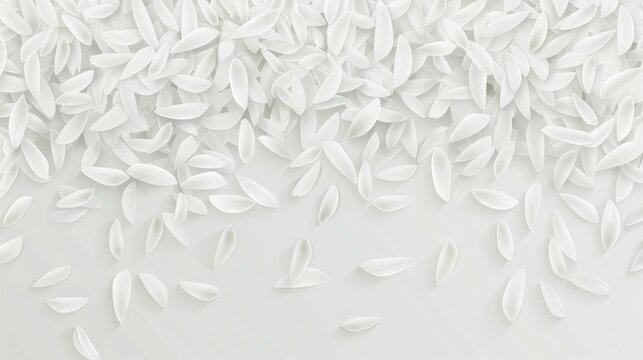 On a gray background, a seamless modern geometric pattern showing rice grains.