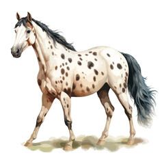 Obraz na płótnie Canvas Appaloosa Horse clipart isolated on white background