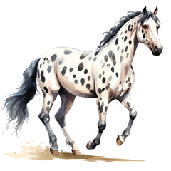 Appaloosa Horse clipart isolated on white background