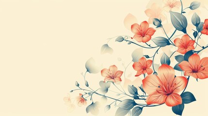 With room for your text, this abstract flower background is perfect for any occasion