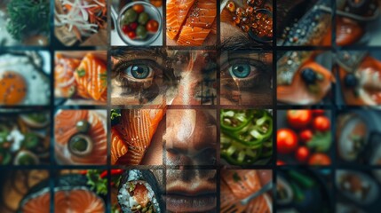 Abstract Food Theme