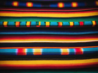 Photograph Of Ethnic Mexican Serape Fabric