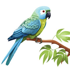 Blue-crowned Parakeet Clipart