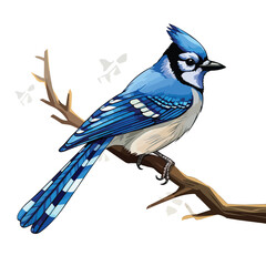 Blue Jay Clipart clipart isolated on white background