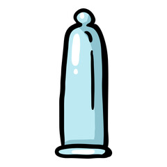 Condom Hand Drawn Doodle Icon