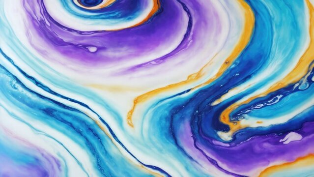 Beautiful abstract background. Spiral. Fluid art. Liquid marble