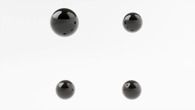 Black metaball move on square endless