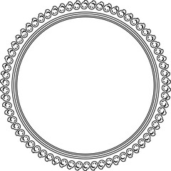 Circle frame drawing. Decoration for card, poster, banner