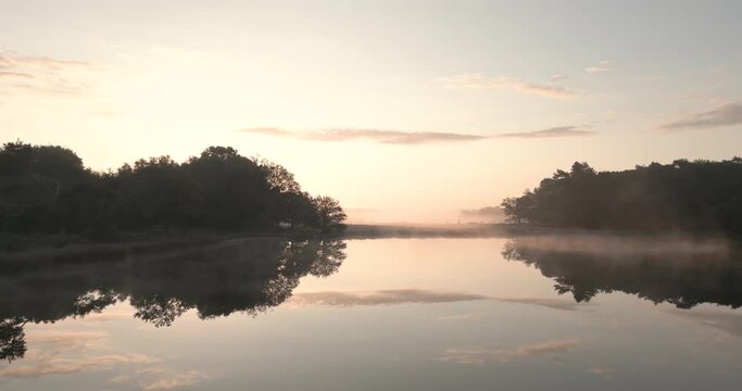 Morning fog national park.