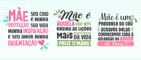 Poster for Mother's Day in Brazilian Portuguese