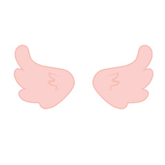 cartoon angel wings