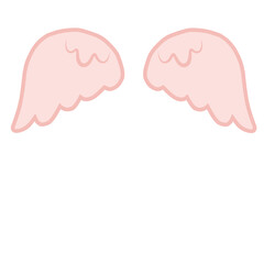 cartoon angel wings