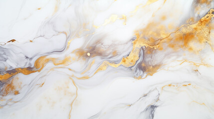 Close-up of white and gold marble