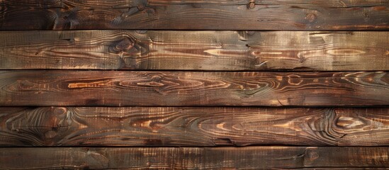 A closeup shot of a brown hardwood wall made of rectangular wooden planks, resembling brickwork. The wood stain highlights the natural beauty of the wood